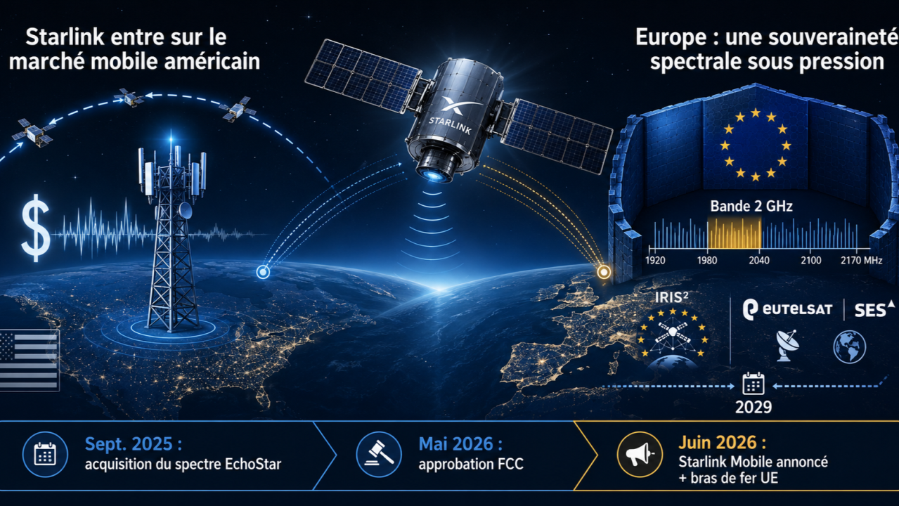 Illustration de l'analyse des ambitions mobiles et satellitaires de Starlink